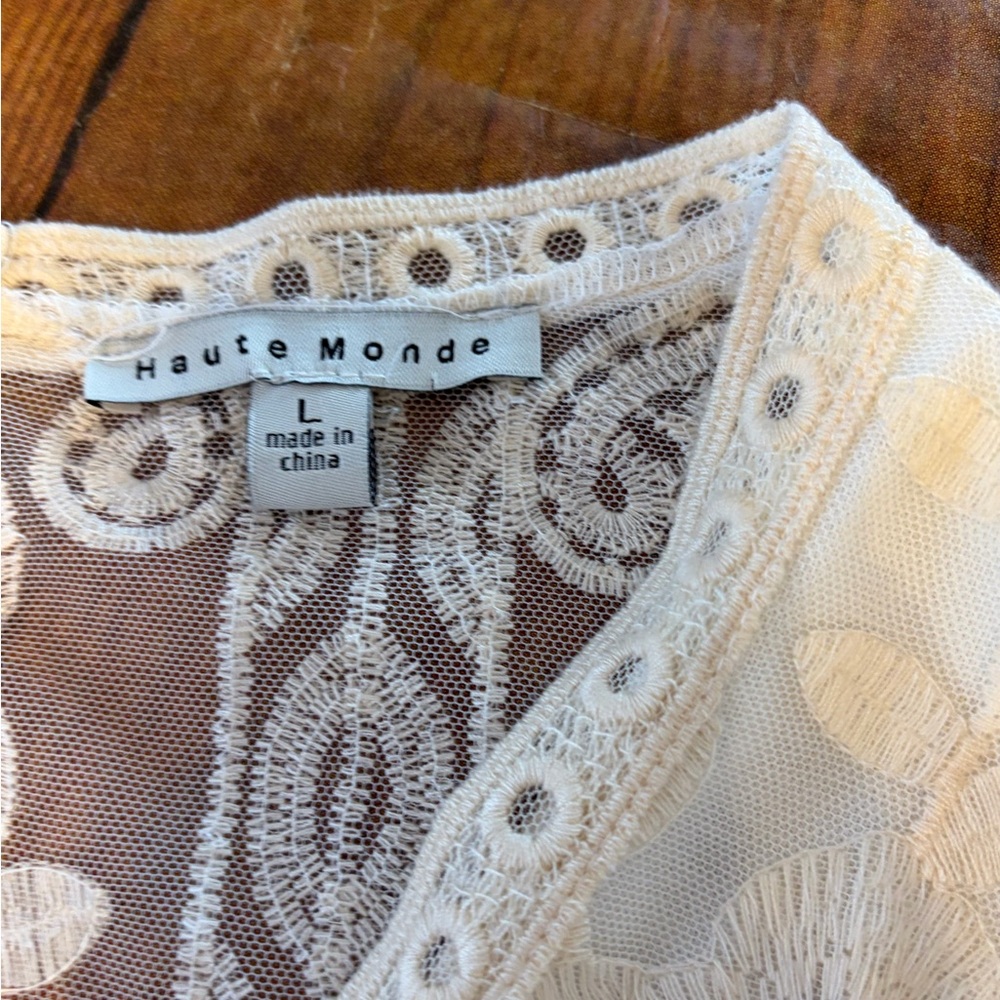 Haute Monde Cream Lace‎ Mini Dress - Picture 6 of 9